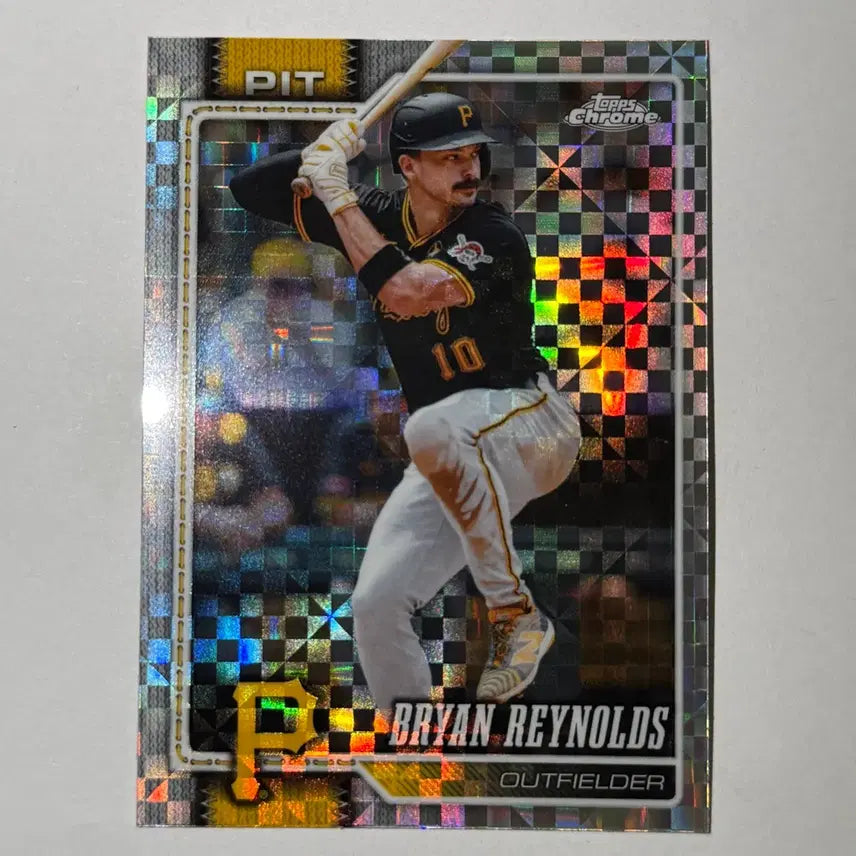 [BUNJANG] Pittsburgh Pirates Bryan Reynolds X-Fractor Topps Chrome MLB Baseball Card / 피츠버그 브라이언 레이놀즈 엑스프렉터 탑스크롬 MLB 야구 카드