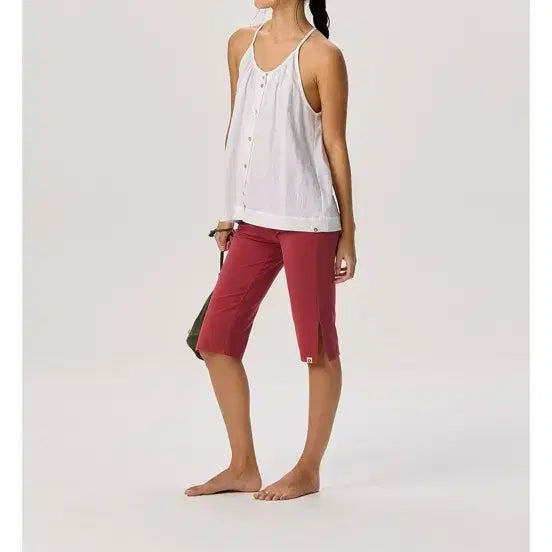 [BUNJANG] Boodimoodra Linen Shirring Sleeveless White S / 부디무드라 리넨 셔링 슬리브리스 화이트 S