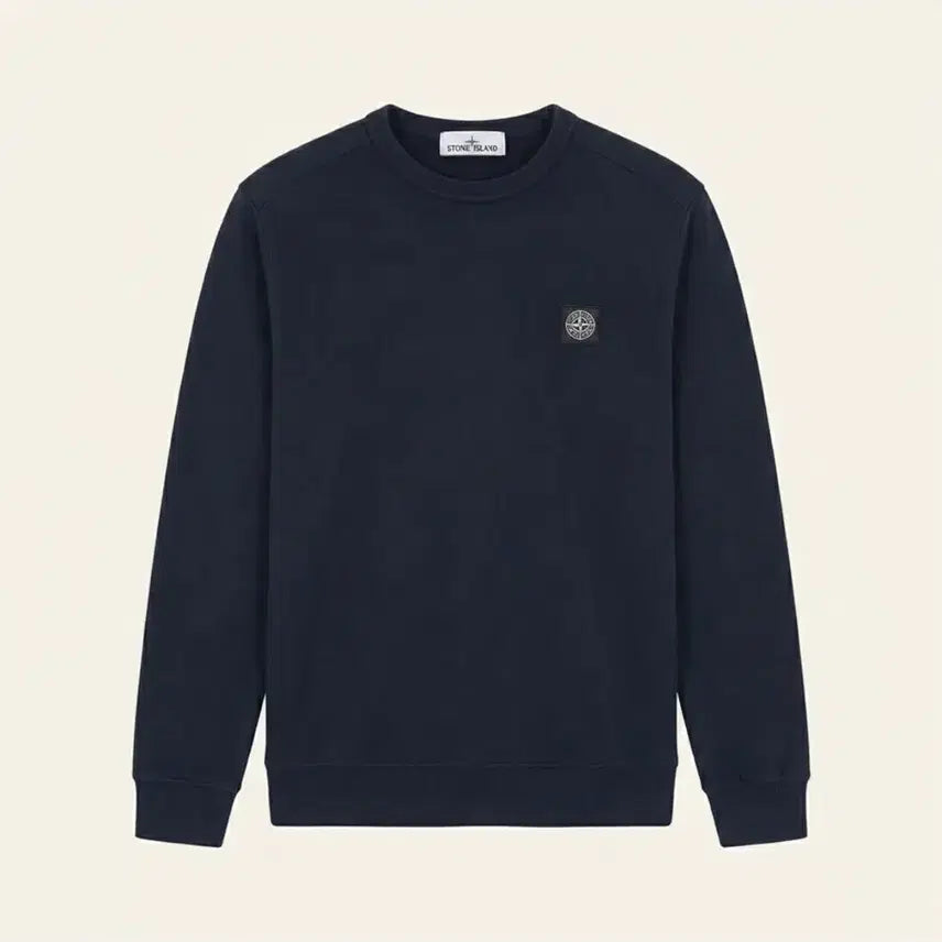 [BUNJANG] Stone Island Logo Patch Sweatshirt Navy (Size 100) / 스톤아일랜드 로고패치 맨투맨 네이비 (100)