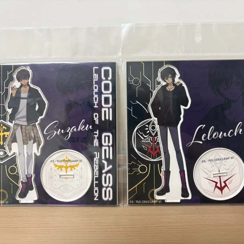 [BUNJANG] Code Geass Marui Collaboration Suzaku & Lelouch Acrylic Stands (Bundle Set) / 코드기어스 마루이 콜라보 아크릴 스탠드 스자쿠, 를르슈 2종 일괄 판매