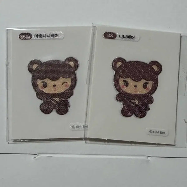 [BUNJANG] EXO Kai "Nini Bear" Sticker Bundle Set (Sealed) / 일괄)미개봉 엑소  뭉치즈 카이 니니베어 띠부실 띠부씰 스티커