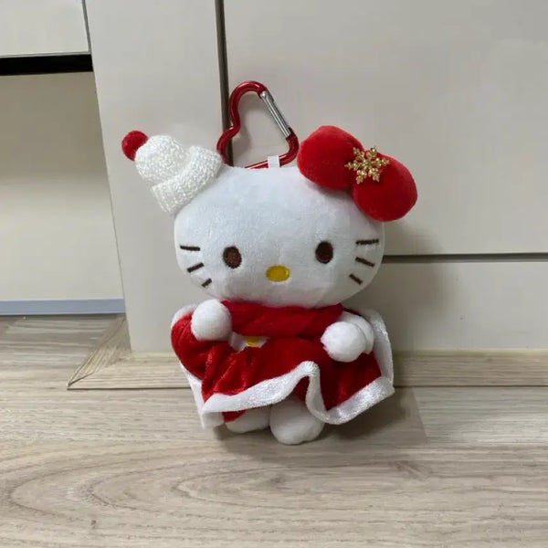 [BUNJANG] Hello Kitty Santa Doll Keychain 13cm / 헬로키티 산타 인형 키링 13센치