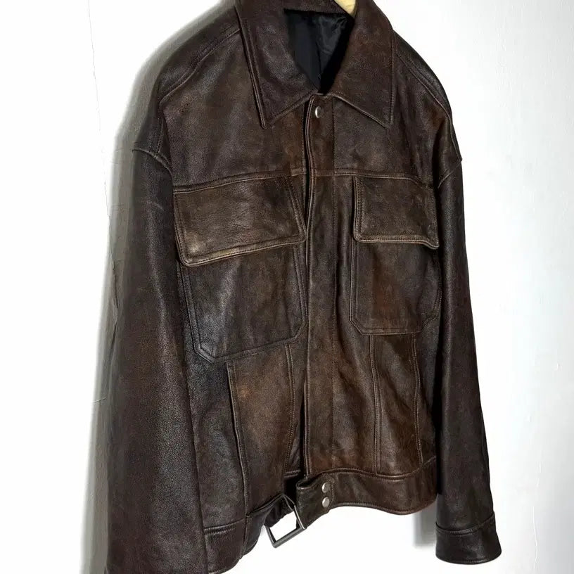 [BUNJANG] Maisonmined Leather Jacket / 메종미네드 가죽자켓