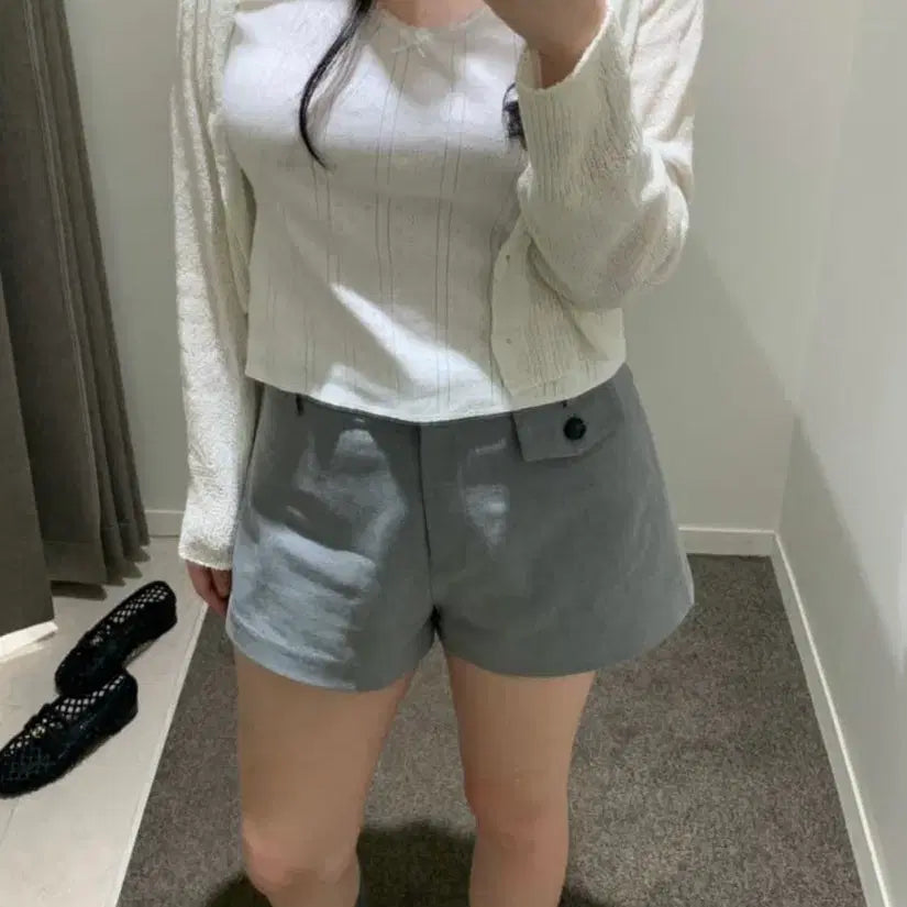 [BUNJANG] Diane Cots Gray Shorts / (새상품) 다이앤 Cots Gray Shorts 코츠 그레이 쇼츠