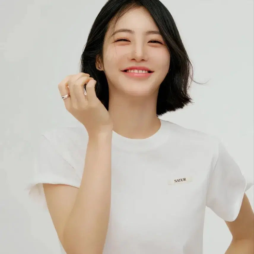 [BUNJANG] Setter Supima Basic Crewneck Short Sleeve T-Shirt White/Black Size S / [세터] 반팔 티셔츠 화이트/블랙 S