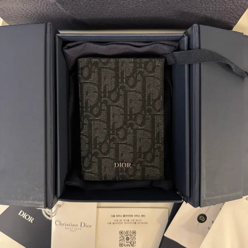 [BUNJANG] Dior Oblique Organizer Card Holder Black / [당일배송/새상품급] 디올 오블리크 오거나이저 블랙