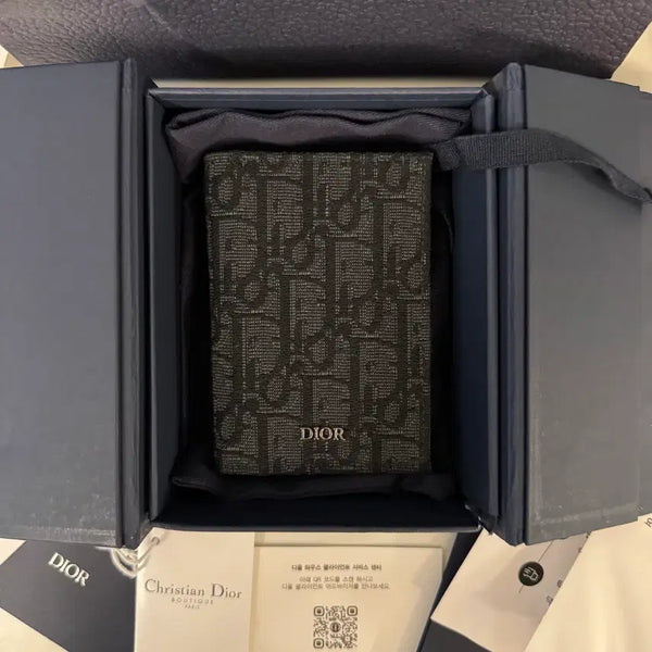 [BUNJANG] Dior Oblique Organizer Card Holder Black / [당일배송/새상품급] 디올 오블리크 오거나이저 블랙