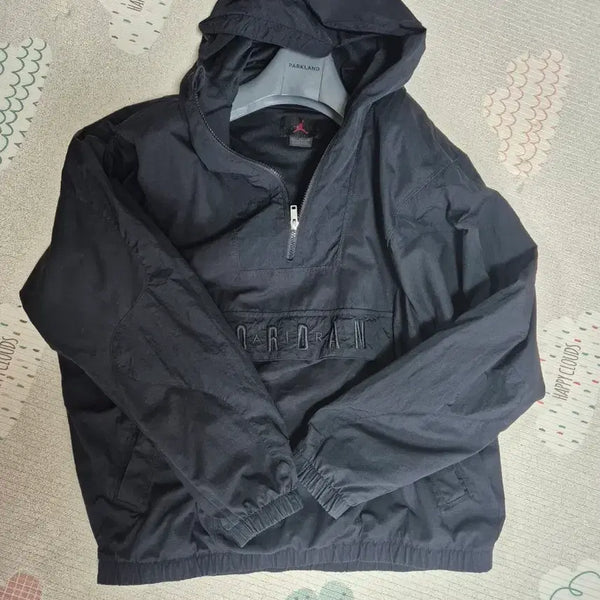 [BUNJANG] Nike Jordan Anorak Hooded Windbreaker Jacket Black / 조던 아노락 후드 바람막이 점퍼 검정!새상품급!