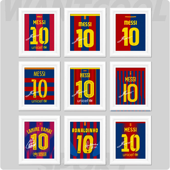 [BUNJANG] FC Barcelona Signed Player Jersey Magnet / 바르셀로나 선수 싸인 유니폼 마그넷