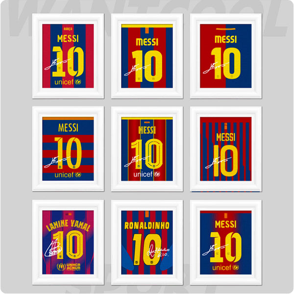 [BUNJANG] FC Barcelona Signed Player Jersey Magnet / 바르셀로나 선수 싸인 유니폼 마그넷