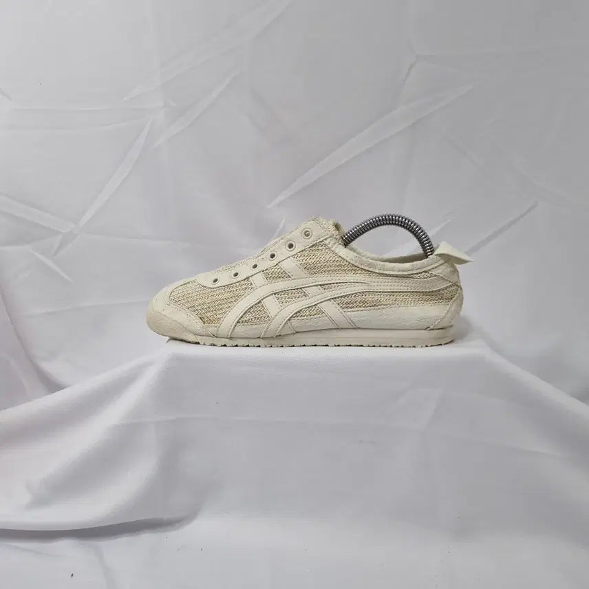 [BUNJANG] Onitsuka Tiger Mexico 66 Cream Slip-On Sneakers / 빈티지하서 230 오니츠카 타이거 멕시코 66 크림 스니커즈 슬립온