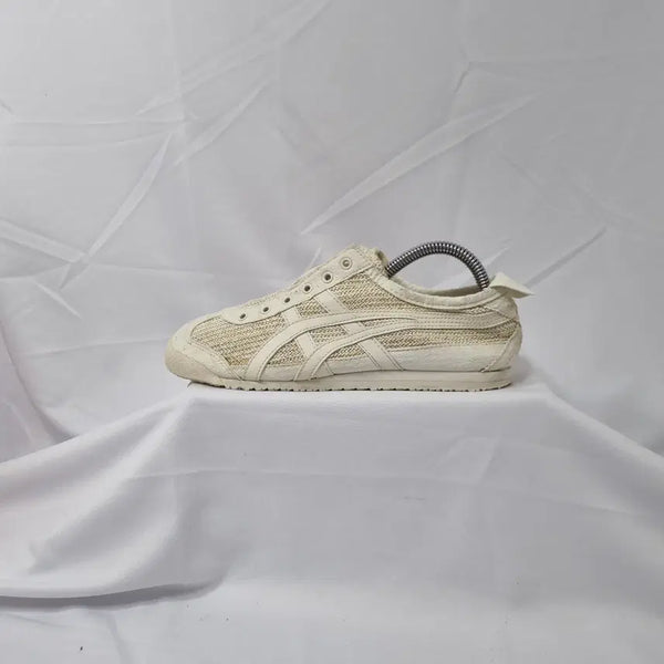 [BUNJANG] Onitsuka Tiger Mexico 66 Cream Slip-On Sneakers / 빈티지하서 230 오니츠카 타이거 멕시코 66 크림 스니커즈 슬립온