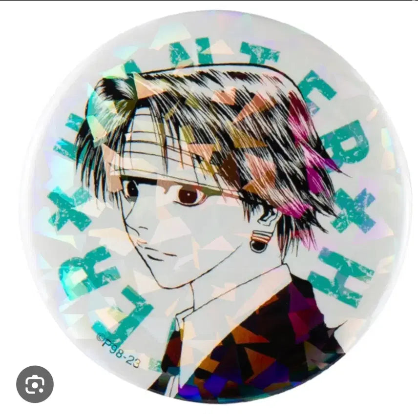 [BUNJANG] Hunter x Hunter Chrollo All-Star Hologram Can Badge (Sealed) / 헌터헌터 클로로 올스타 홀로그램 캔뱃지 미개봉 새상품