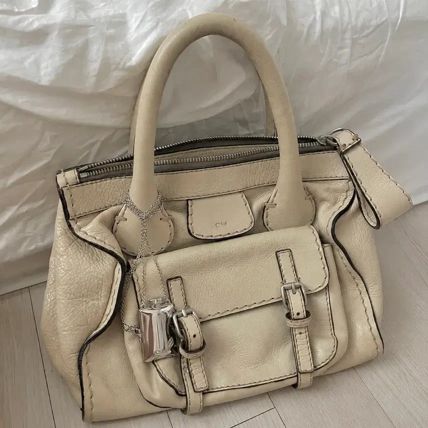 [BUNJANG] Chloé Phoebe Philo Era Edith Small Shoulder Bag Cream / 끌로에 00s 피비 파일로 이디스 스몰 크림 가방 백 y2k 핀터 숄더