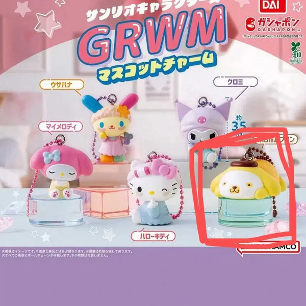 [BUNJANG] Sanrio GRWM Mascot Pompompurin Gacha / 산리오 GRWM 마스코트 폼폼푸린 가챠