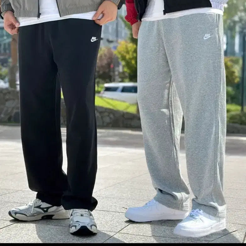 [BUNJANG] Nike Swoosh Fleece Training Pants - Gray / 나이키 스우시 기모 팬츠 그레이