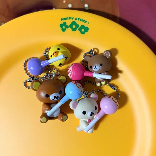 [BUNJANG] Rilakkuma Chupa Chups Keyring Set / 리락쿠마 츄파츕스 키링 세트