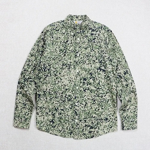 [BUNJANG] Carhartt Men's Long Sleeve Camo Pattern Shirt / (정품) 칼하트 남자 남방 긴팔티