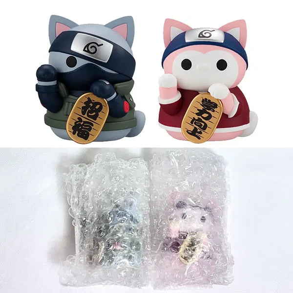 [BUNJANG] Naruto Maneki Neko Mega Cat Kakashi Sakura 1st Edition Figure (Sealed) / 나루토)희귀)피규어) 1탄 메가캣 마네키네코 카카시 사쿠라