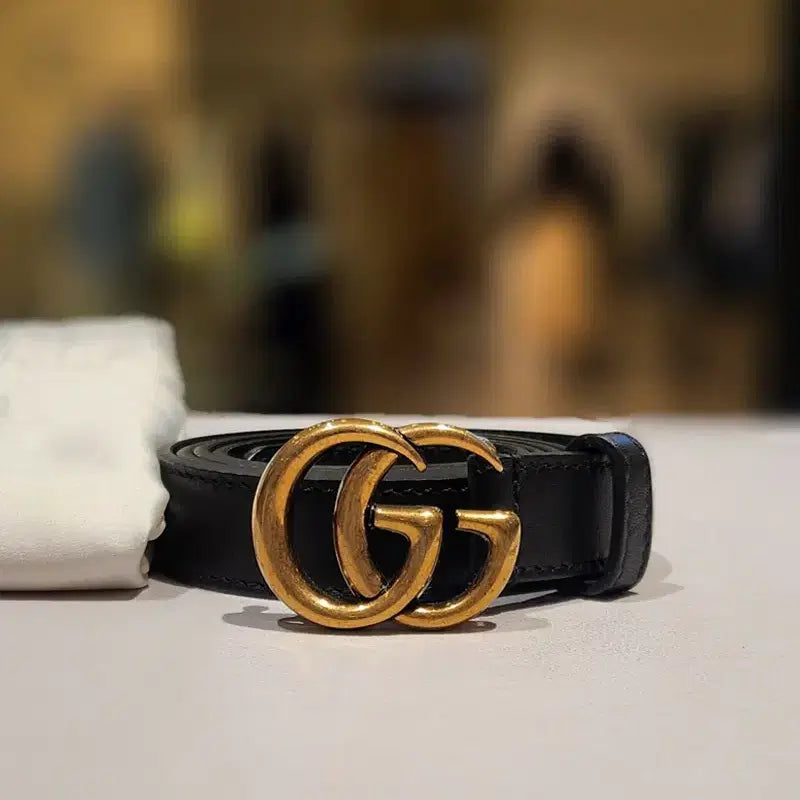 [BUNJANG] Gucci GG Marmont Thin Belt / 구찌 GG 마몽 씬 벨트 409417