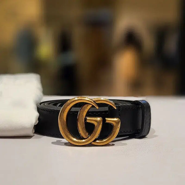 [BUNJANG] Gucci GG Marmont Thin Belt / 구찌 GG 마몽 씬 벨트 409417