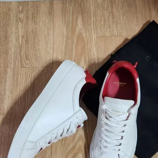 [BUNJANG] Givenchy Urban Street Sneakers White Red / (37/240)지방시신발 어반스트리트 지방시운동화 지방시스니커즈