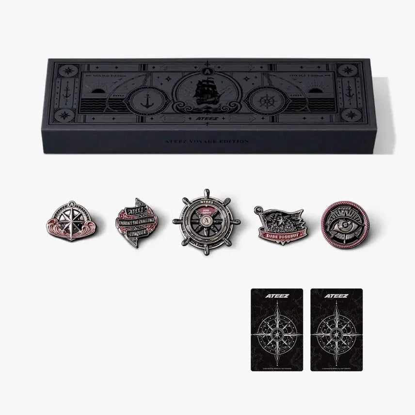 [BUNJANG] ATEEZ Fanple Day Pin Badge Set / 에이티즈 팬플데이 핀뱃지세트