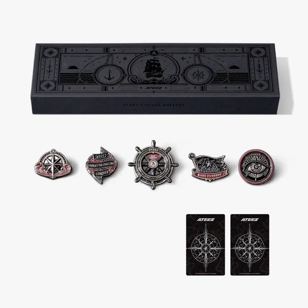 [BUNJANG] ATEEZ Fanple Day Pin Badge Set / 에이티즈 팬플데이 핀뱃지세트