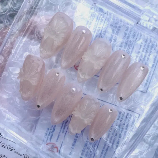 [BUNJANG] Cross Charm Magnetic Gel Nail Tips - New / 진짜 예뻐요 ㅣ 새상품 십자가 파츠 자석젤 네일팁