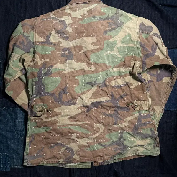 [BUNJANG] Mokuto Sashiko Stitch 80s U.S. Army BDU Jacket / Mokuto #023 사시코 스티치 80s U.S Army BDU 자켓 M