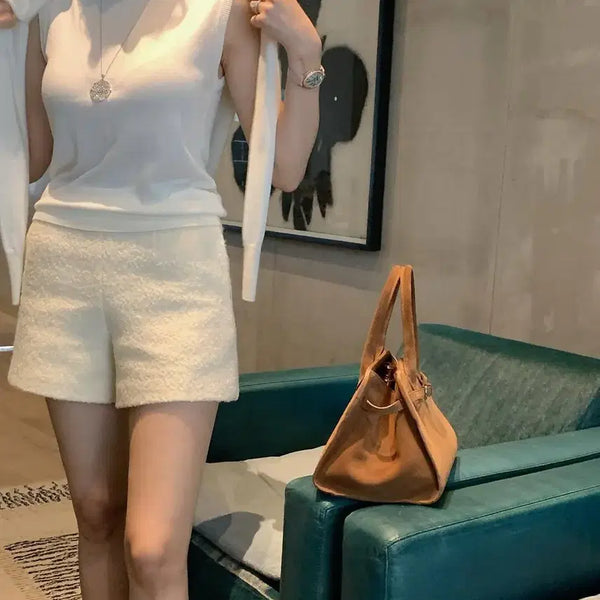 [BUNJANG] Laflaf Basic Knit Sleeveless Set-up, Ecru / 라플라 베이직 니트 나시 셋업, 에크루 새상품