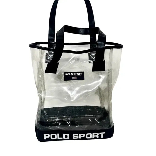 [BUNJANG] Polo Sport PVC Clear Tote Bag / 폴로 스포츠 투명 토트백