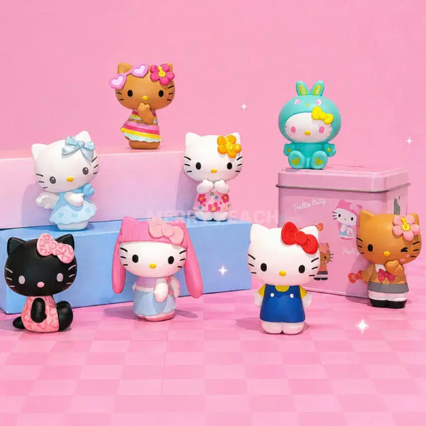 [BUNJANG] Hello Kitty Collection Box "Colorful Bunny" Figure / 헬로키티 컬렉션 박스 랜덤 피규어 -컬러풀바니