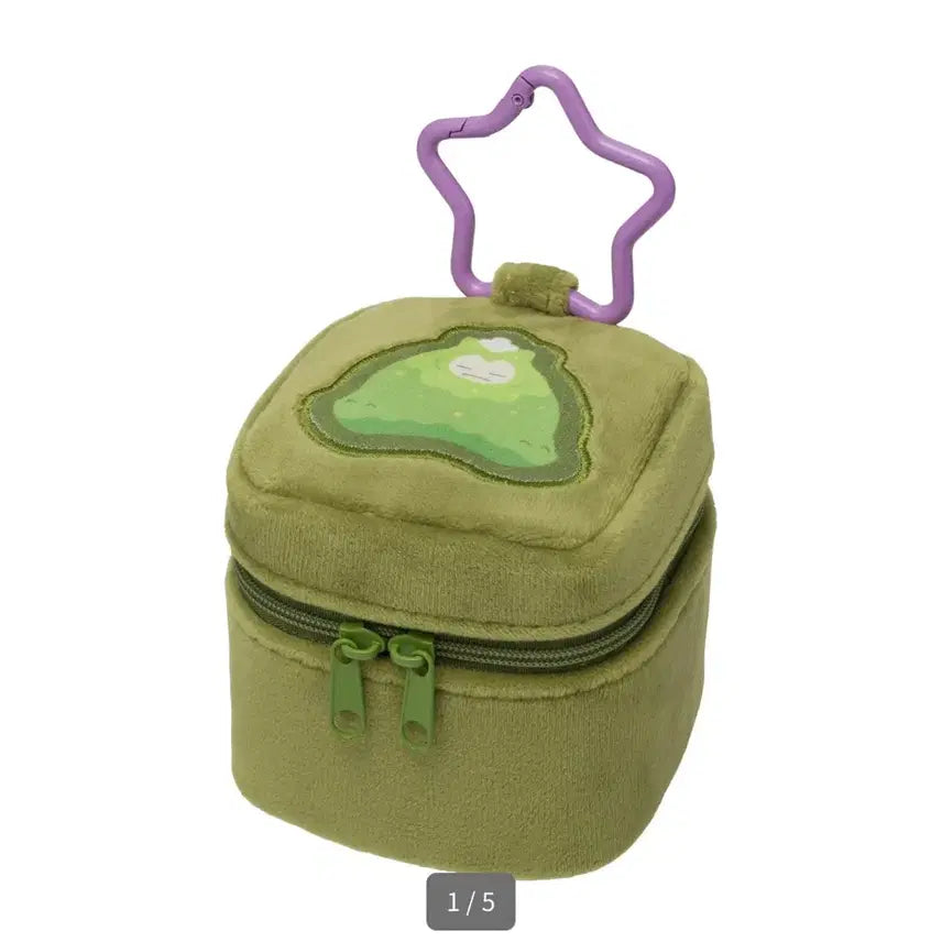 [BUNJANG] PocoPia Carabiner Square Pouch Snorlax / 포코피아 카라비너가 달린 스퀘어 파우치 잠만보