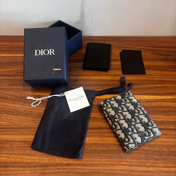 [BUNJANG] Dior Oblique Card Holder Beige / (새상품급)디올 오블리크 카드홀더 베이지 풀박스 [크림구매]