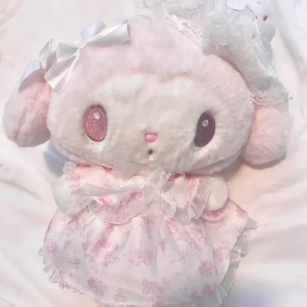 [BUNJANG] Sanrio My Melody Shiroido Ichigo Plush Doll / 마이멜로디 시로이치고 누이 산리오 인형