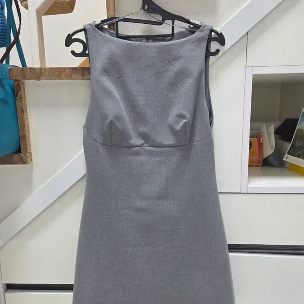 [BUNJANG] ZARA Grey Pleated Mini Dress M / ZARA 그레이 플리츠 미니 원피스 M