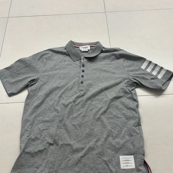 [BUNJANG] Thom Browne Diagonal Stripe Pique Polo Shirt / [size4][정품] 톰브라운 사선 완장 카라티 새상품급