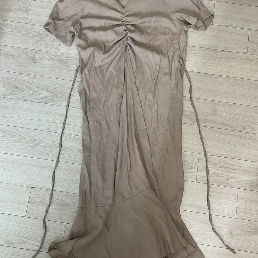 [BUNJANG] Modern Shirring Long Dress / BEST 원피스 모던한 셔링 롱 원피스