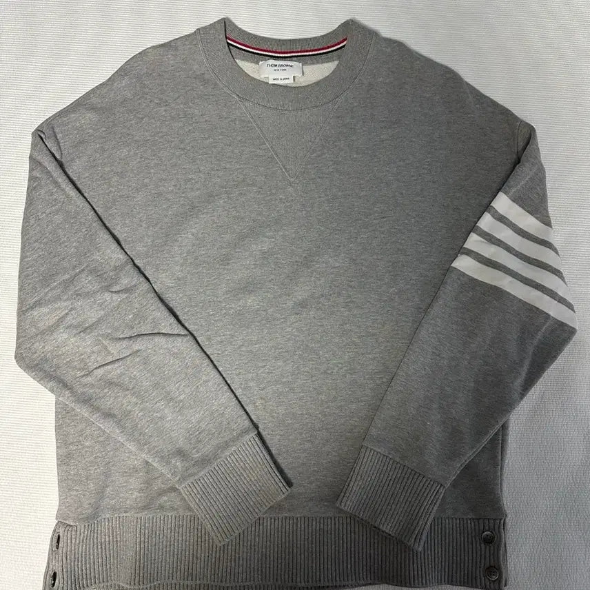 [BUNJANG] Thom Browne 4-Bar Oversized Sweatshirt Grey Size 1 / 톰브라운 맨투맨 그레이(오버핏 1)
