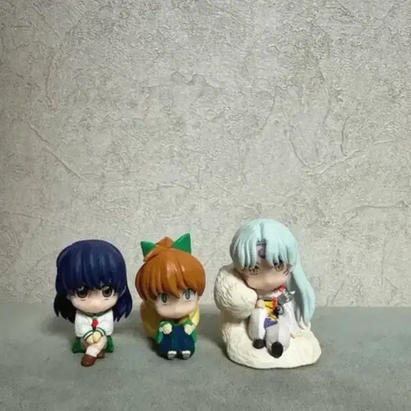 [BUNJANG] Inuyasha Characters Machi Bokke Figure Set (3 Types) / 이누야샤 등장인물 마치보케 피규어 3종