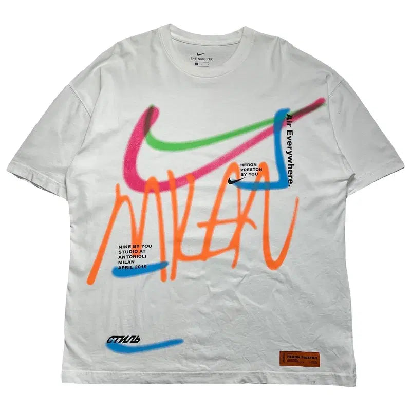 [BUNJANG] Nike Heron Preston Signed Oversized T-Shirt L / NIKE 헤론프 싸인 오버핏 반팔티 L