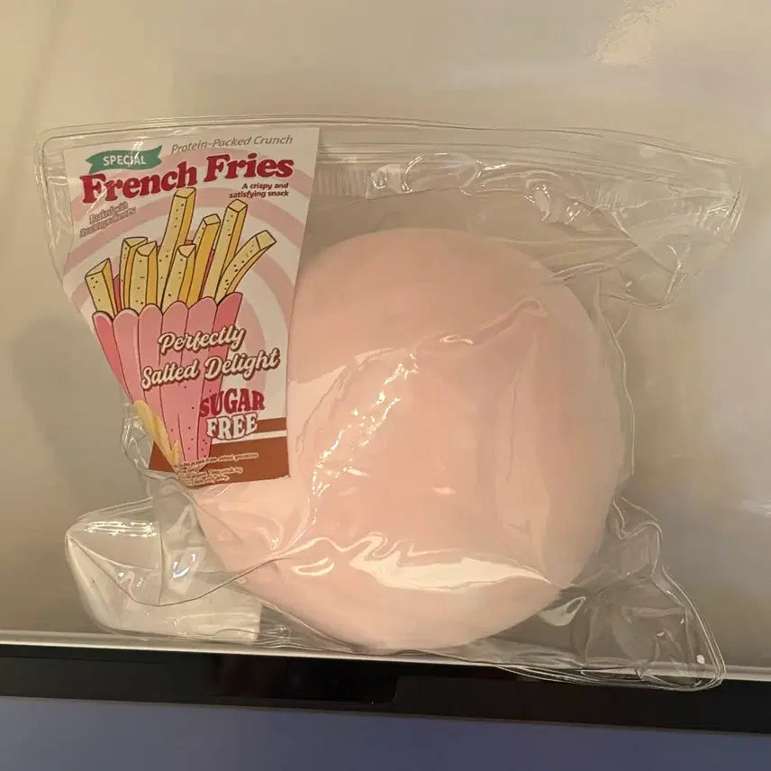[BUNJANG] Handmade Clay Dough - Pink French Fries / 목산 목삼 핑크감튀 수제공 크런치 슬랑이 말랑이