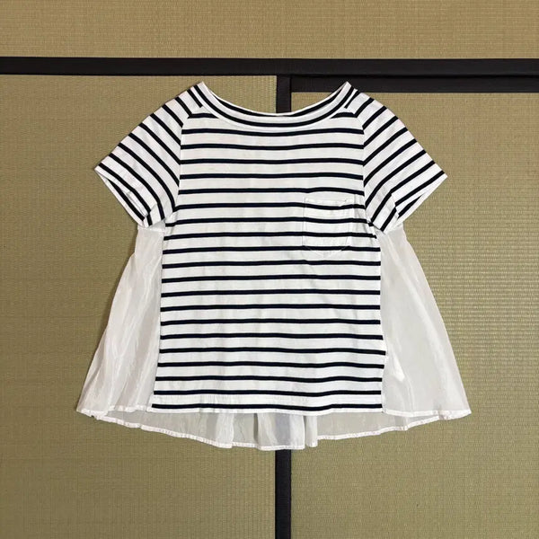 [BUNJANG] Sacai Luck Back Layered Short Sleeve T-Shirt / 사카이 럭 백 레이어드 반팔 티셔츠