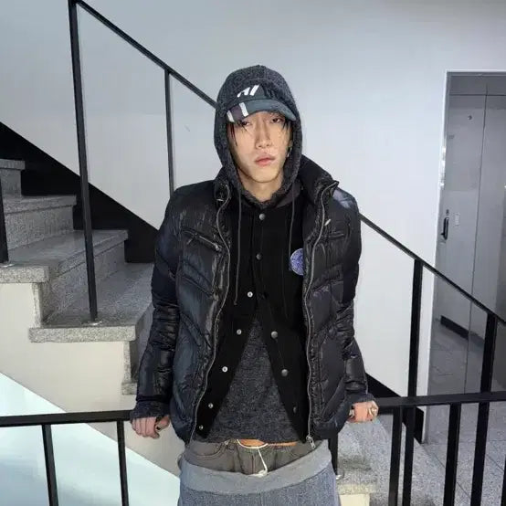 [BUNJANG] Diesel Biker Padded Jacket "Pijomul Vintage" / 디젤 바이커 패딩 피조물 빈티지