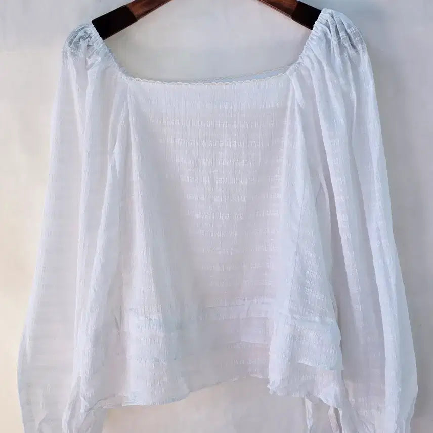 [BUNJANG] Letter From Moon Double Frill Ribbon Lace Blouse White / 레터프롬문 더블 프릴 리본 레이스 블라우스 free/화이트