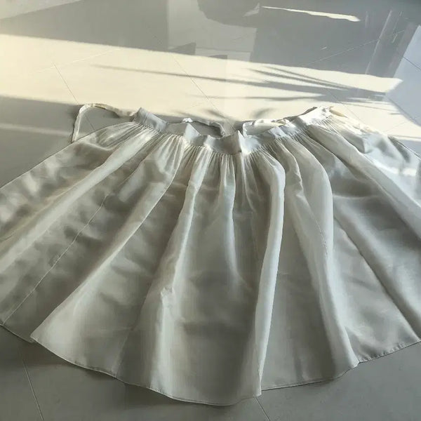 [BUNJANG] Gyuhwa Hanbok Ivory White Skirt / 규화한복 아이보리빛 흰색 말기치마