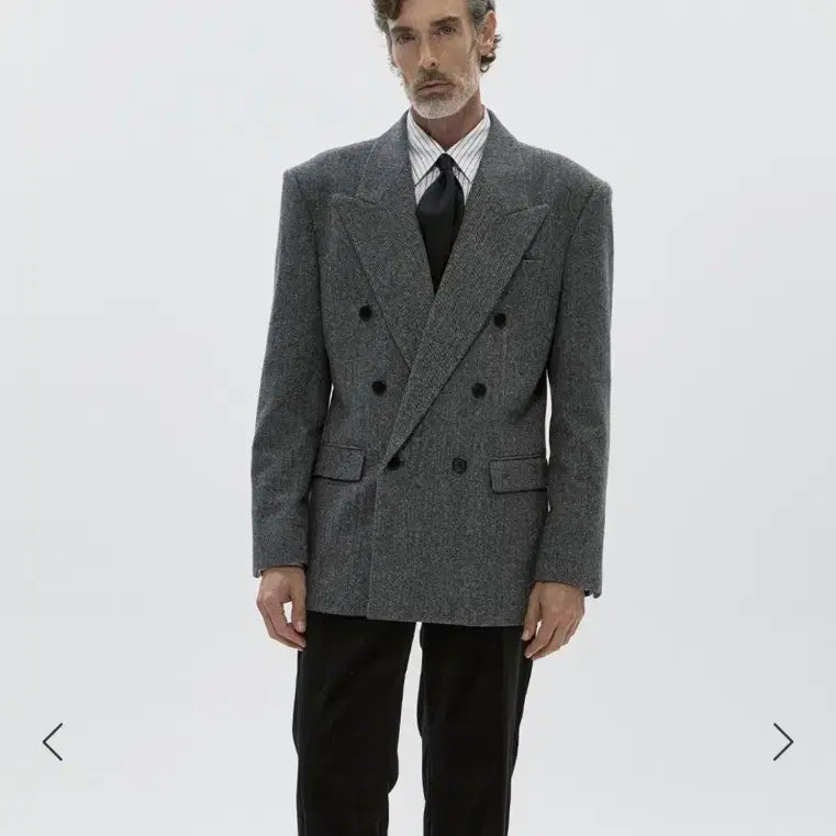 [BUNJANG] Savage Double Button Jacket Grey L / 세비지 더블 버튼 자켓 그레이 L