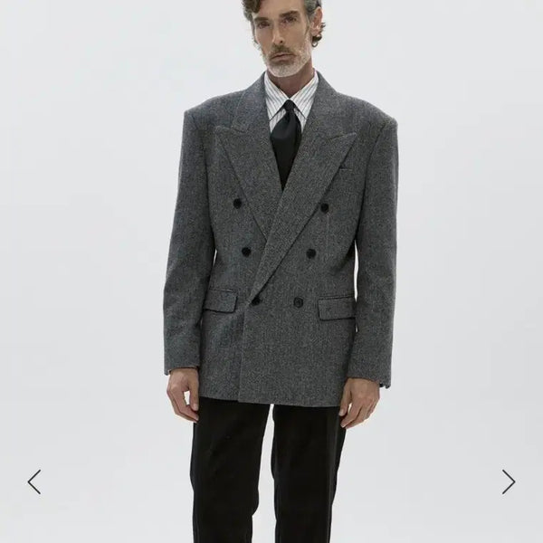 [BUNJANG] Savage Double Button Jacket Grey L / 세비지 더블 버튼 자켓 그레이 L