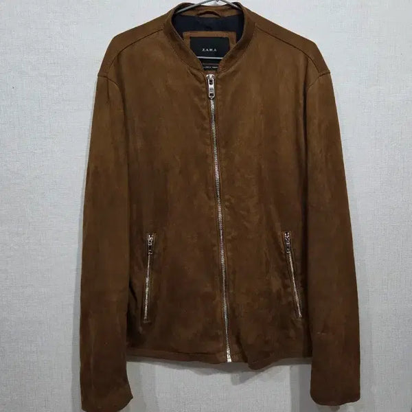 [BUNJANG] Zara Suede Bomber Jacket Brown / 자라 스웨이드 봄버 자켓 브라운